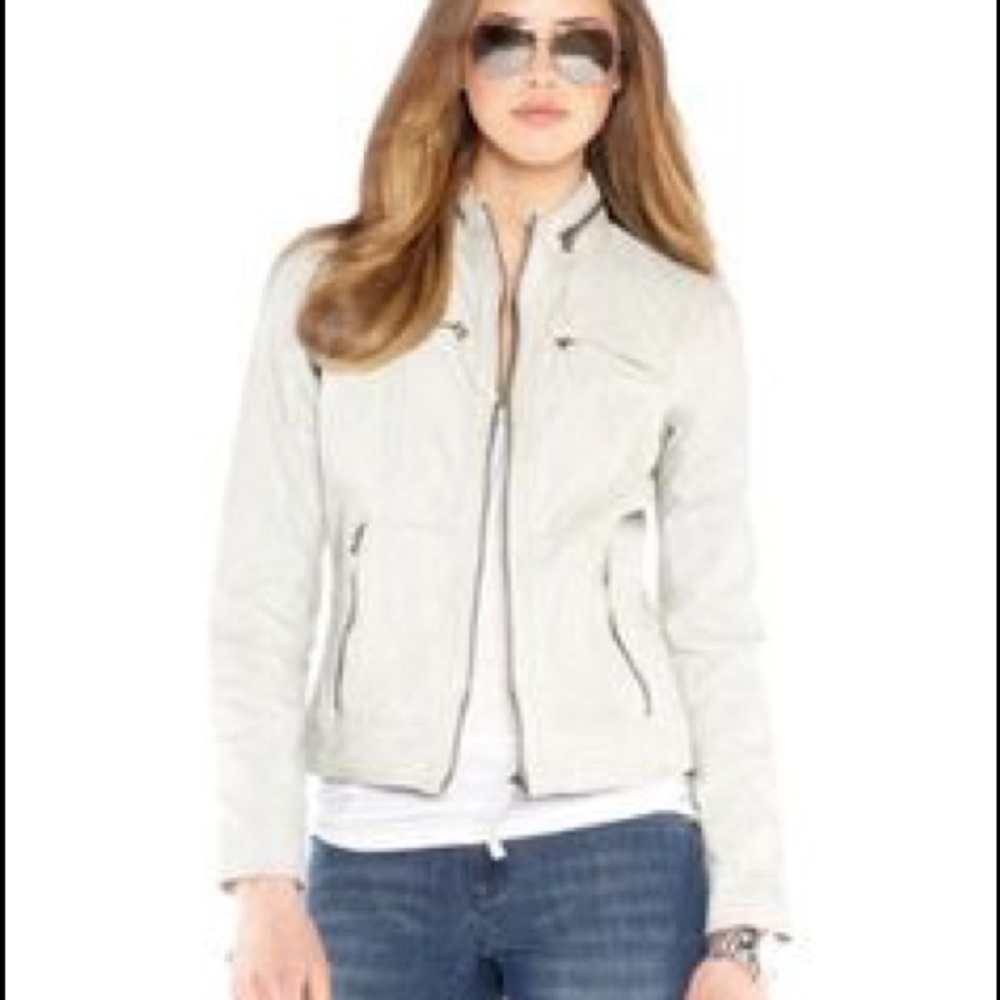 Micheal Kors leather moto jacket M